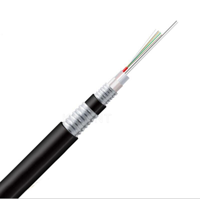 4-96 tubo fraco encalhado blindado preto exterior do cabo de fibra ótica KEXINT GYTA dos núcleos